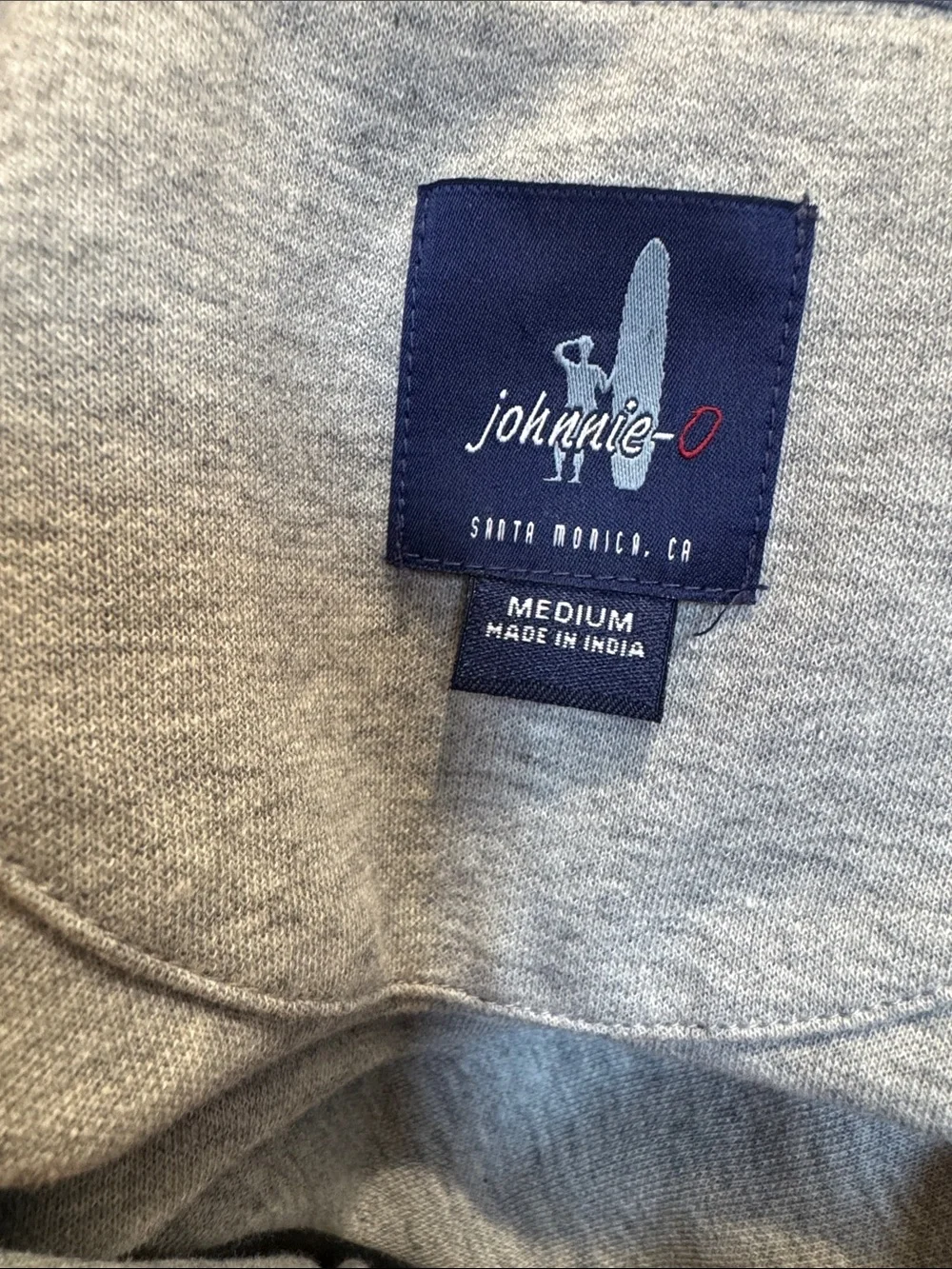 johnnie-O Heathered Sky Blue Quarter-Zip Pullover #560